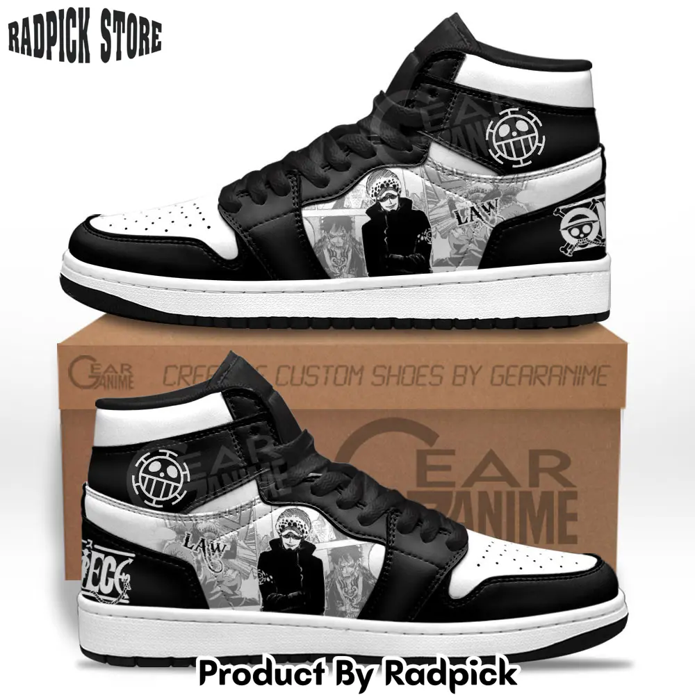 Trafalgar law air jordan high top sneakers anime mv24  rp0351270